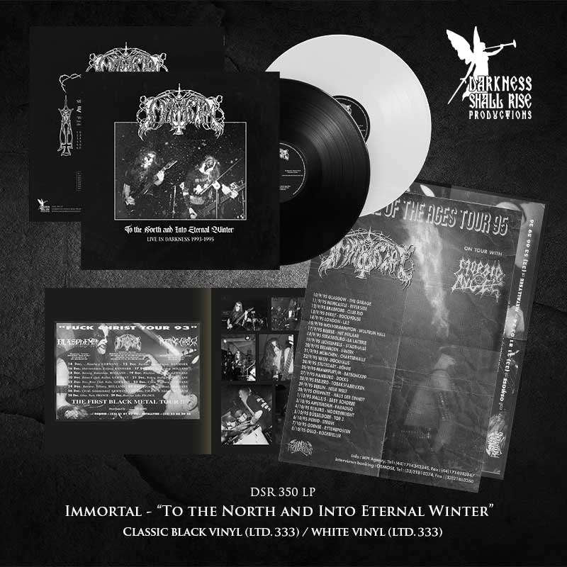 IMMORTAL - To The North and Into Eternal Winter - Live in Darkness 1993-1995 (Black or White), LP