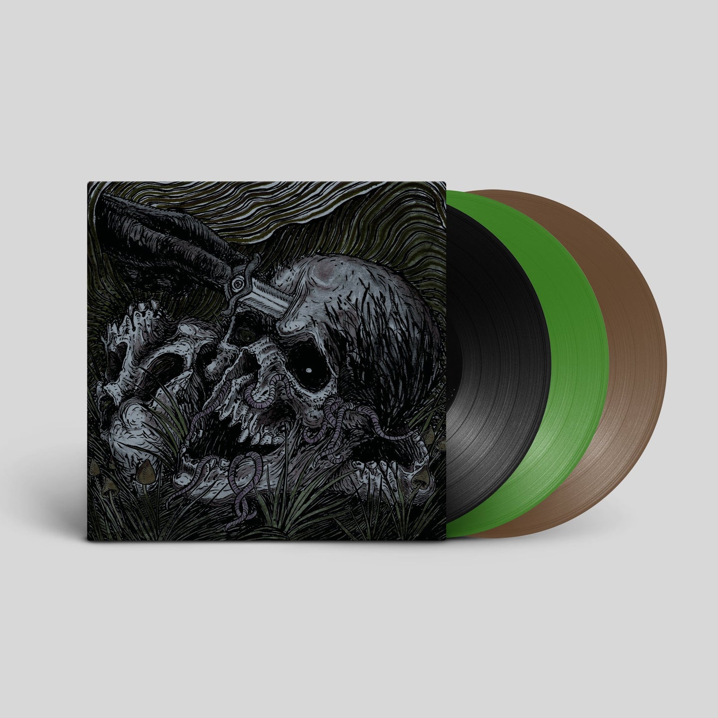 MALTHUSIAN / SUFFERING HOUR Time's Withering Shadow LP Gatefold