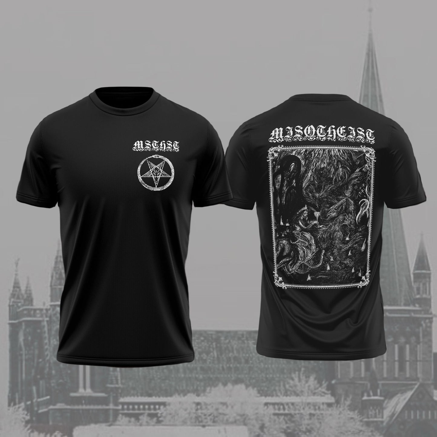 MISOTHEIST - De Pinte, Shirt (black) [Pre-Order]