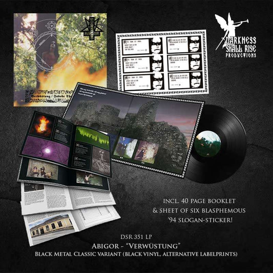 ABIGOR - Verwüstung / Invoke The Dark Age (Black or Transparent Vinyl), LP