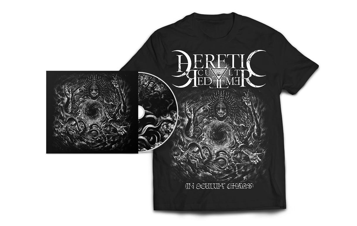 HERETIC CULT REDEEMER - In Oculum Chaos, CD & Shirt [Pre-Reserve]