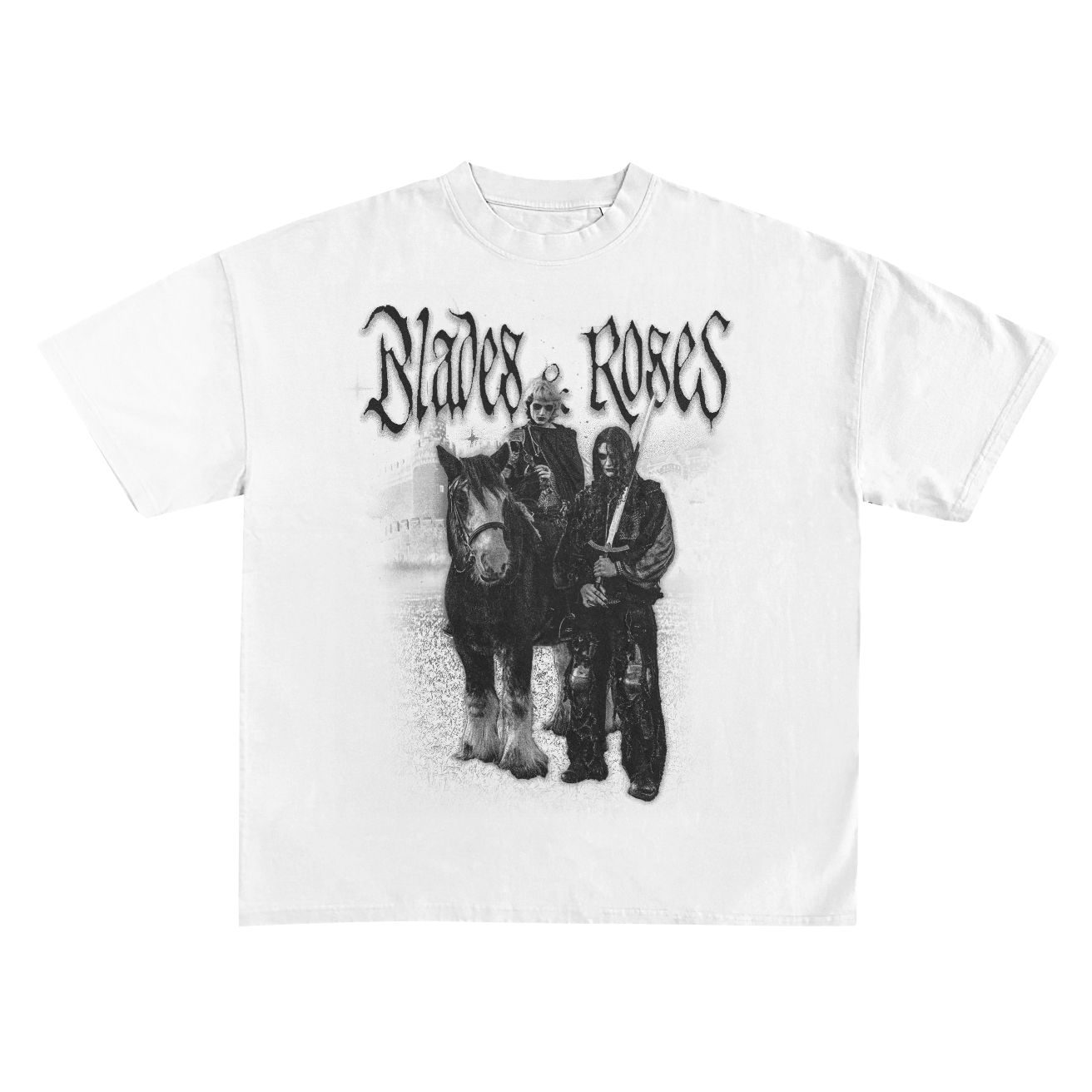 DRAUGVEIL & SELVNATT - Blades & Roses, T-Shirt