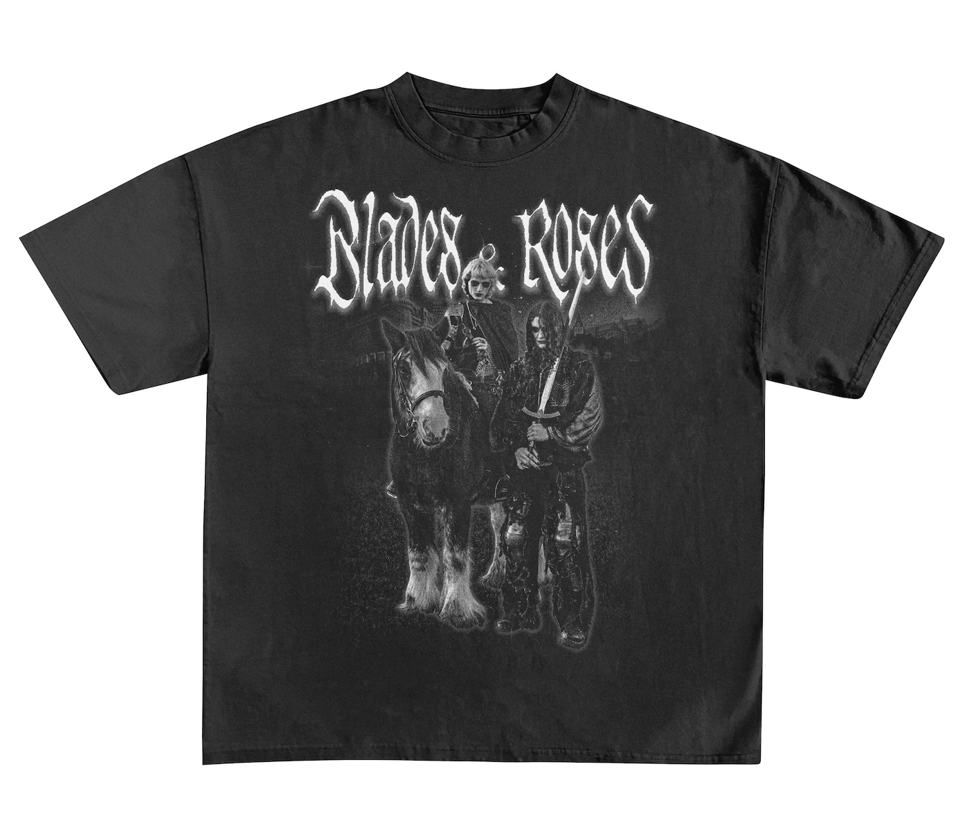 DRAUGVEIL & SELVNATT - Blades & Roses, T-Shirt