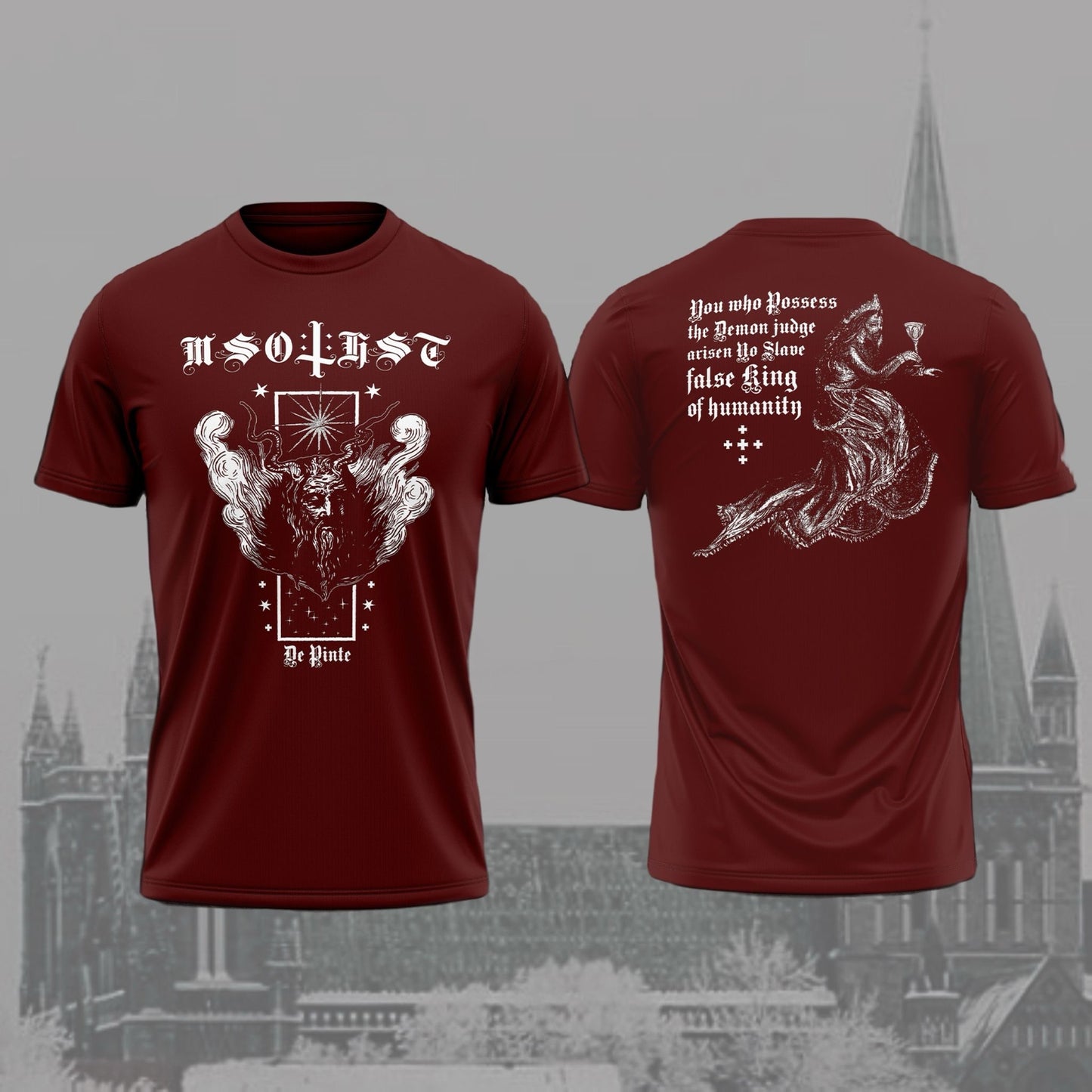 MISOTHEIST - De Pinte, Shirt (red) [Pre-Order]