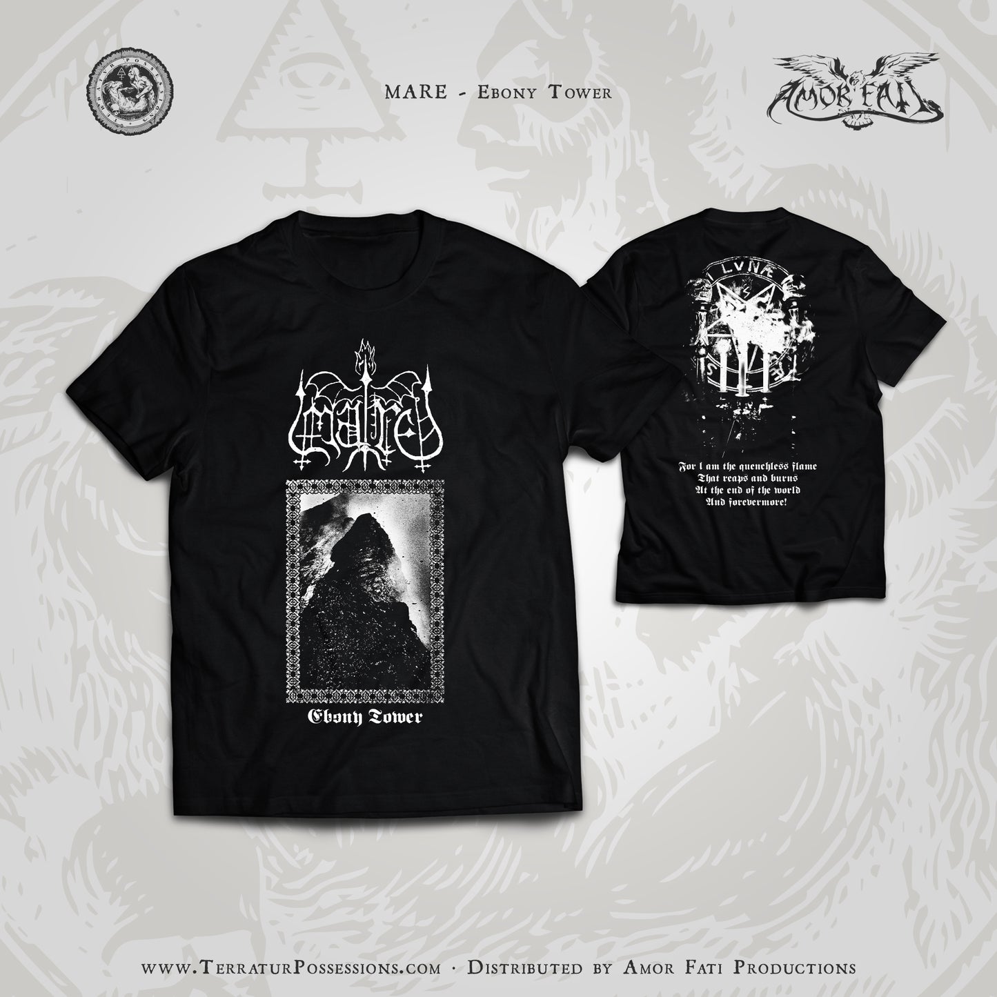MARE, 'Ebony Tower' T-Shirt [Pre-Order]